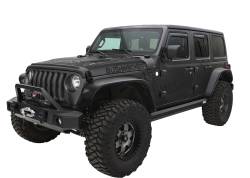 Bushwacker Flat Style Front/Rear Fender Flares Black for Jeep JL 10923-07