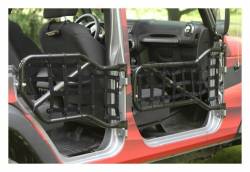 Steinjager - Steinjager Cargo Net Tube Door Covers Front/Rear Black for Jeep JK J0043598 - Image 1