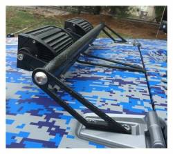 Steinjager - Steinjager Hood Mount Light Bracket w/LEDs-Purple for Wrangler JK J0043608 - Image 3