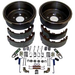 Crown Automotive Jeep Replacement - Crown Automotive 52005350KL Rear Drum Brake Shoe/Drum Kit for 00-06 Jeep TJ/XJ - Image 2