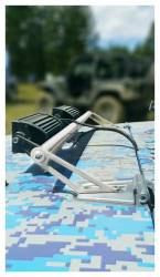 Steinjager - Steinjager Hood Mount Light Bracket w/LEDs-White for Wrangler JK J0043610 - Image 1