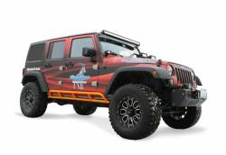 Steinjager - Steinjager Bare Knuckles Rock Sliders-Orange for Wrangler JK 4DR J0043922 - Image 2