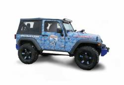 Steinjager - Steinjager Phantom Rock Slider Inserts-White for Wrangler JK 2DR J0044880 - Image 1