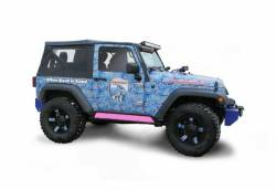 Steinjager - Steinjager Phantom Rock Sliders Black for Wrangler JK 2DR J0044896 - Image 1