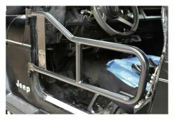 Steinjager - Steinjager Front Tubular Trail Doors Black for Jeep Scrambler J0045387 - Image 4