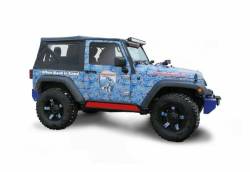 Steinjager - Steinjager Phantom Rock Slider Inserts Red Baron for Wrangler JK 2DR J0044869 - Image 1
