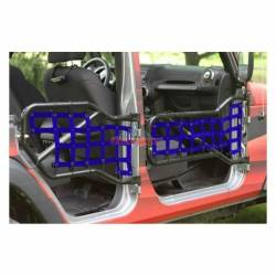 Steinjager - Steinjager Cargo Net Tube Door Covers Front-Blue for Wrangler JL J0048418 - Image 2