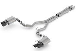 Borla - Borla 140742BC S-Type Cat-Back Exhaust Dual Split Rear Exit for 18-23 Mustang GT - Image 1