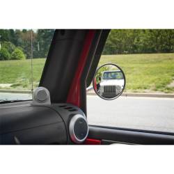 Rugged Ridge - Rugged Ridge 11025.10 Black Quick Release Mirror Relocation Kit 97-18 Jeep TJ/JK - Image 3