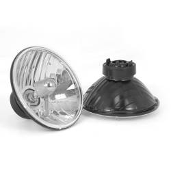 Rugged Ridge 12402.80 Round Crystal H2 Headlights for Jeep CJ/Wrangler