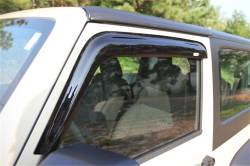 Rugged Ridge - Rugged Ridge 11351.11 Window Rain Deflectors for 07-18 Jeep Wrangler JK - Image 4
