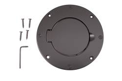 Rugged Ridge 11425.02 Non-Locking Gas Cap Door Black for Wrangler TJ