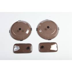 Rugged Ridge 11353.02 Headlight & Turn Signal Cover Set Smoke