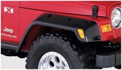 Bushwacker Max Pocket Style Front Fender Flares Black for Jeep TJ 10029-07