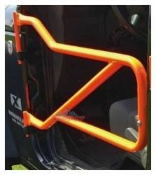 Steinjager - Steinjager Front Tubular Trail Doors-Orange for Wrangler JK J0040947 - Image 1