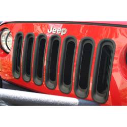 Rugged Ridge 11306.30 Grille Insert Kit Black 07-18 Jeep Wrangler JK