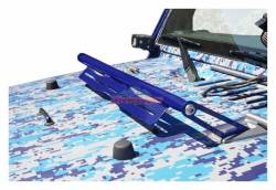 Steinjager - Steinjager Hood Mount Light Bracket Kit-SW Blue for Wrangler JK J0041432 - Image 1