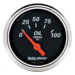AutoMeter - AutoMeter 1426 Air-Core Designer Black Oil Pressure Gauge 0-100 PSI 2-1/16" - Image 1