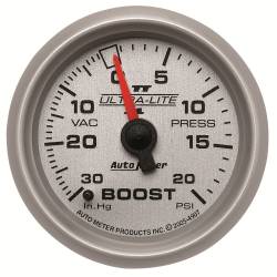 AutoMeter - AutoMeter 4907 Ultra-Lite II Mechanical Vacuum/Boost Gauge 30" HG/20PSI 2-1/16" - Image 1
