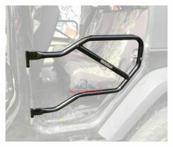 Steinjager - Steinjager Rear Tubular Trail Doors Black for Wrangler JK 4DR J0031027 - Image 1