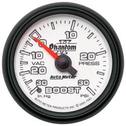 AutoMeter - AutoMeter 7503 Phantom II Mechanical Vacuum/Boost Gauge 30" HG/30 PSI 2-1/16" - Image 1