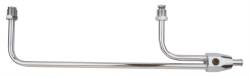 Trans-Dapt Performance - Trans-Dapt 2197 Holley Quad 3/8" Dia 9-5/16" Centers Chrome Fuel Line - Image 1