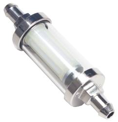 Trans-Dapt Performance - Trans-Dapt 9245 Glass & Chrome 3/8" Fuel Filter Not for Fuel Injection - Image 1