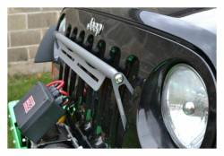 Steinjager - Steinjager Grille Mount Light Bracket Kit-Gray Hammer for Wrangler JK J0041400 - Image 1