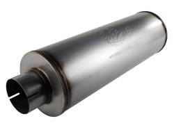 aFe 49-91002 4" SS Muffler 4"ID Inlet/Outlet x 30" Overall Length 8"Body Dia