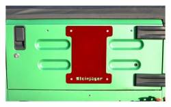 Steinjager - Steinjager Spare Tire Carrier Delete Plate Red Baron for Wrangler TJ J0043677 - Image 1