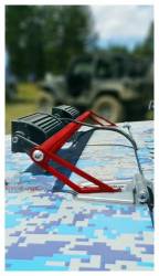 Steinjager - Steinjager Hood Mount Light Bracket w/LEDs Red Baron for Wrangler JK J0041416 - Image 1