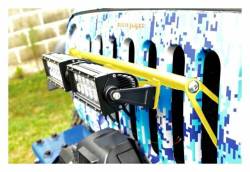 Steinjager - Steinjager Grille Mount Light Bracket w/LEDs-Lemon Peel for Jeep JK J0041407 - Image 1