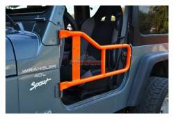 Steinjager - Steinjager Front Tubular Trail Doors-Orange for Wrangler TJ J0040992 - Image 1