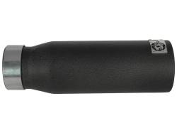 aFe Power - aFe 49-92043-B Stainless Steel Exhaust 3" Inlet x 4" Outlet 12" L Bolt-On Blk - Image 2
