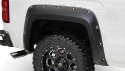 Bushwacker 40122-02 Pocket Style Rear Fender Flares Black for GMC Sierra