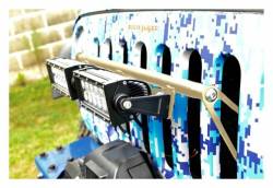 Steinjager - Steinjager Grille Mount Light Bracket w/LEDs-Mil. Beige for Jeep JK J0041411 - Image 1