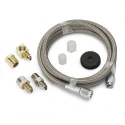 AutoMeter - AutoMeter 3236 Line Braided Stainless Steel Hose #3 -3AN & 1/8" NPTF Fittings 6' - Image 1