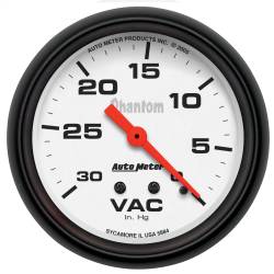 AutoMeter - AutoMeter 5884 Phantom Mechanical Vacuum Pressure Gauge 0-30" HG 2-5/8" - Image 1