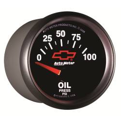 AutoMeter - PPAutoMeter 3627-00406 Oil Pressure Gauge 0-100PSI 2-1/16" for Chevy Red Bowtie - Image 4