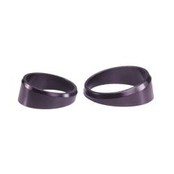 AutoMeter - AutoMeter 2234 Angle Rings 3Pc Mounts Gauges Black 2-1/16" - Image 2