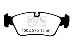 EBC Brakes - EBC Brakes DP41211R Yellowstuff Street & Track Brake Pads - Image 1