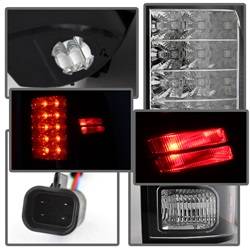 Spyder Auto - Spyder Auto 5077530 Black/Clear LED Taillights for 13-18 Dodge RAM Trucks - Image 2
