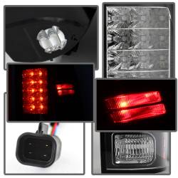 Spyder Auto - Spyder Auto 5077530 Black/Clear LED Taillights for 13-18 Dodge RAM Trucks - Image 6