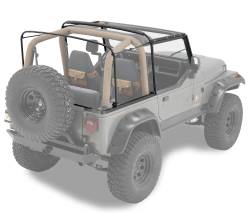 Bestop 55004-01 Factory Style Soft Top Hardware Kit Black for 88-95 Wrangler YJ
