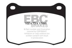 EBC Brakes - EBC Brakes DP41820R Yellowstuff Street & Track Brake Pads for 08-14 IS F - Image 1