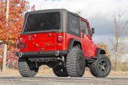 Rough Country Suspension Systems - Rough Country 10591 Full Width Black Rear Bumper for 97-06 Jeep Wrangler TJ - Image 3