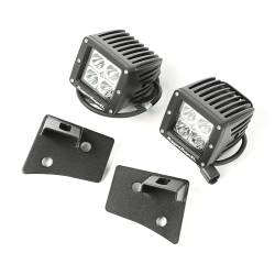 Rugged Ridge - Rugged Ridge 11027.16 Windshield Hinge Light Brackets w/LED Lights - Image 1