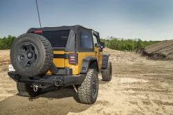 Rugged Ridge - Rugged Ridge 11546.20 XHD Bumper Rear Textured Black for 07-18 Jeep Wrangler JK - Image 3