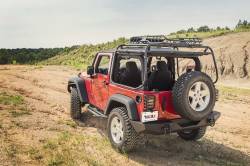 Rugged Ridge - Rugged Ridge 11546.20 XHD Bumper Rear Textured Black for 07-18 Jeep Wrangler JK - Image 2