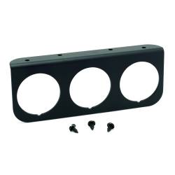 AutoMeter - AutoMeter 2238 Triple Gauge Mounting Panel Black Aluminum 2-1/16" - Image 1